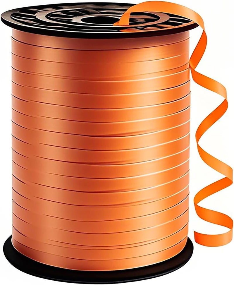 weizedm 500 Yard Premium Orange Curling Ribbon,for Gift Wrapping, Balloon String,Balloon, Gift Ribbon for Baby Shower,Party Decoration - Image 1